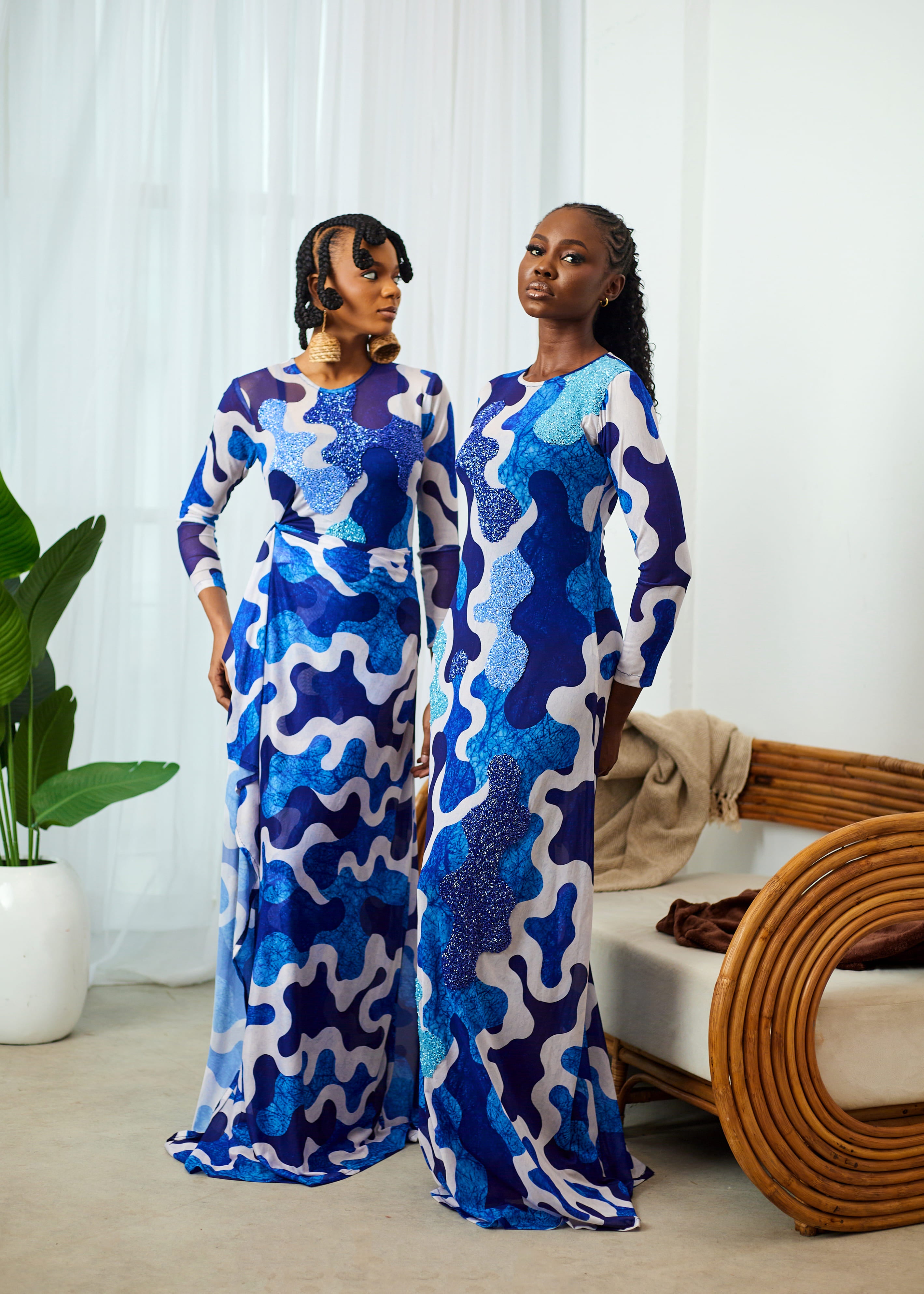 LAMU MESH DRESSES