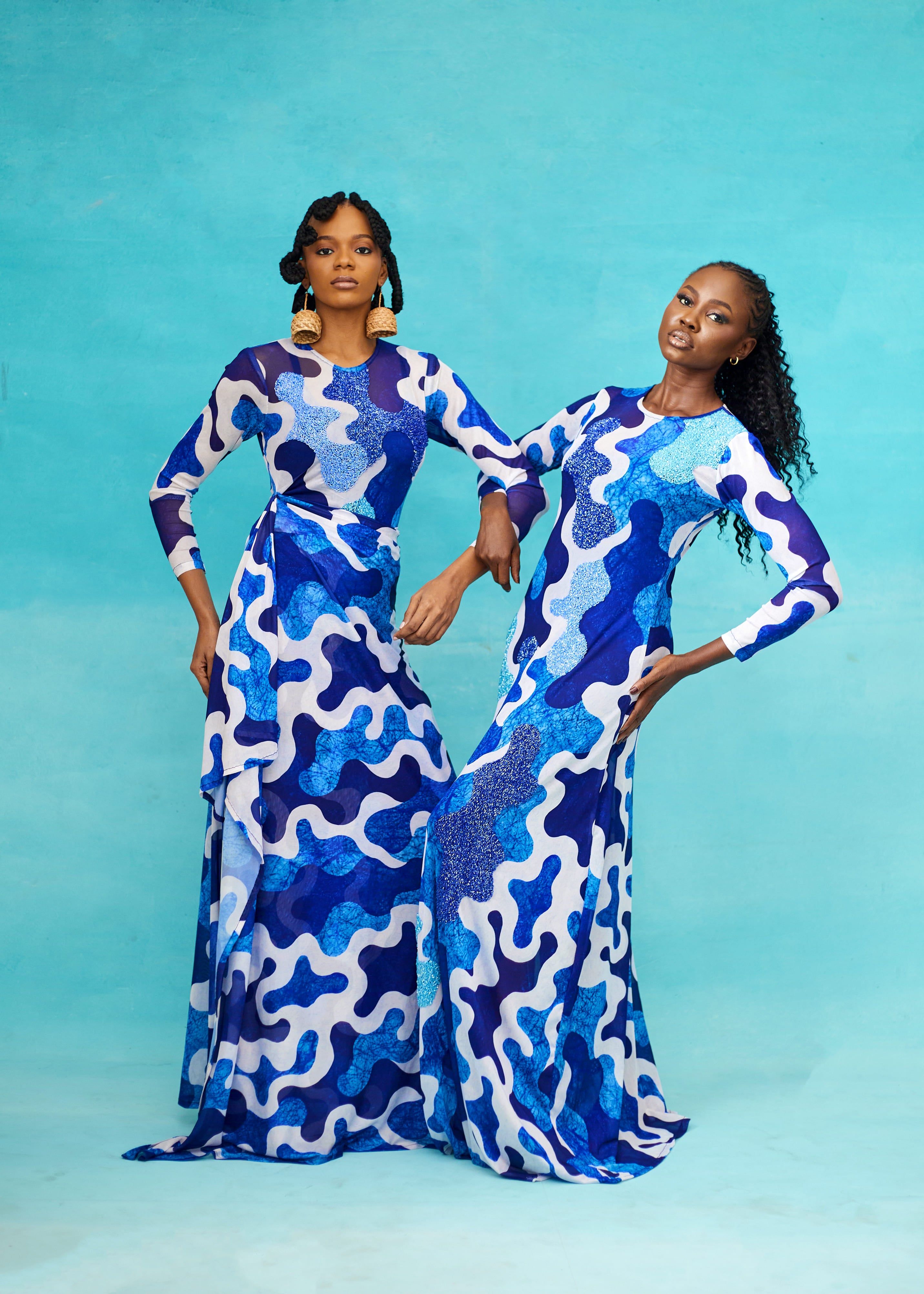 LAMU MESH DRESSES
