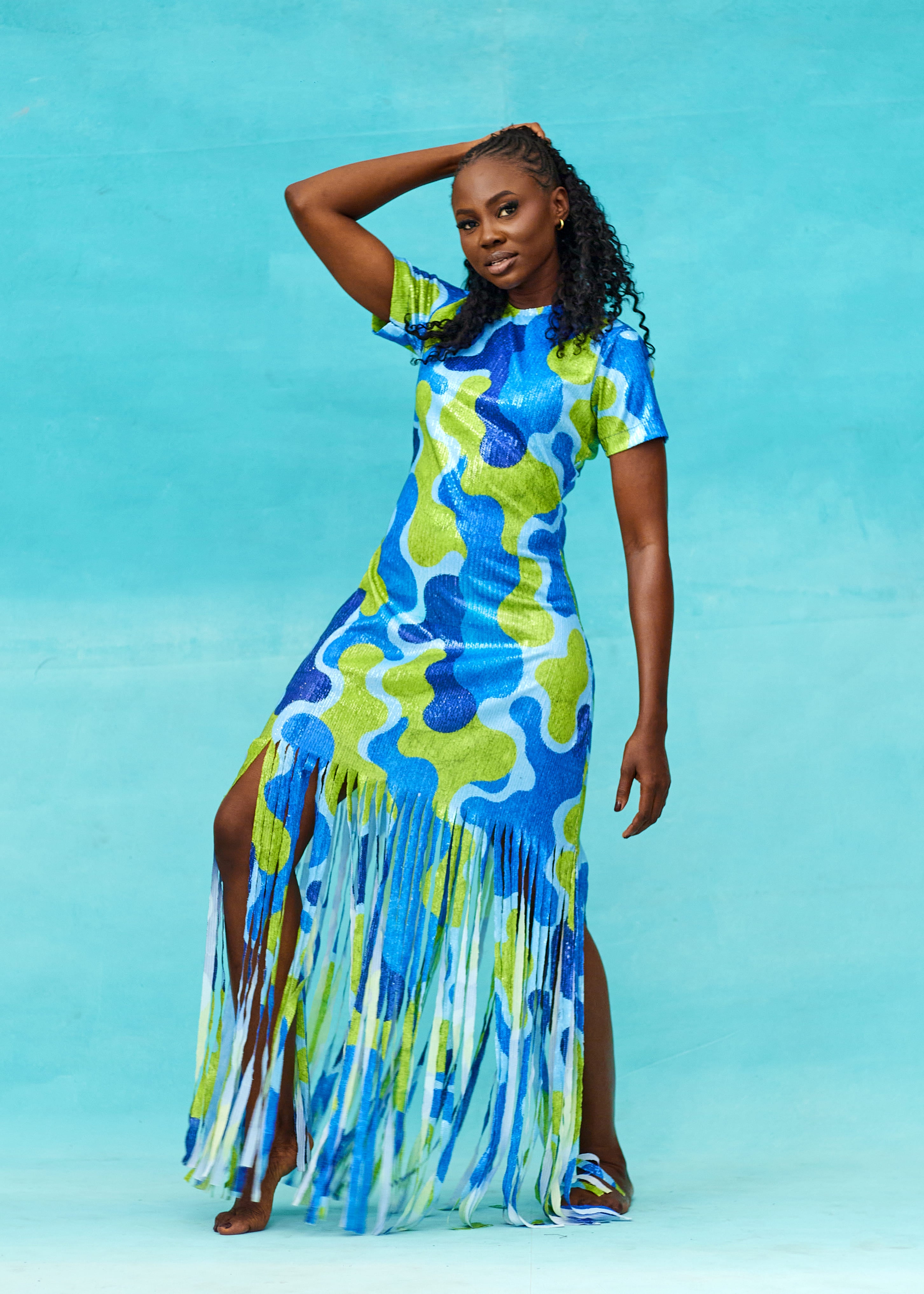 KRIBI TASSEL DRESS