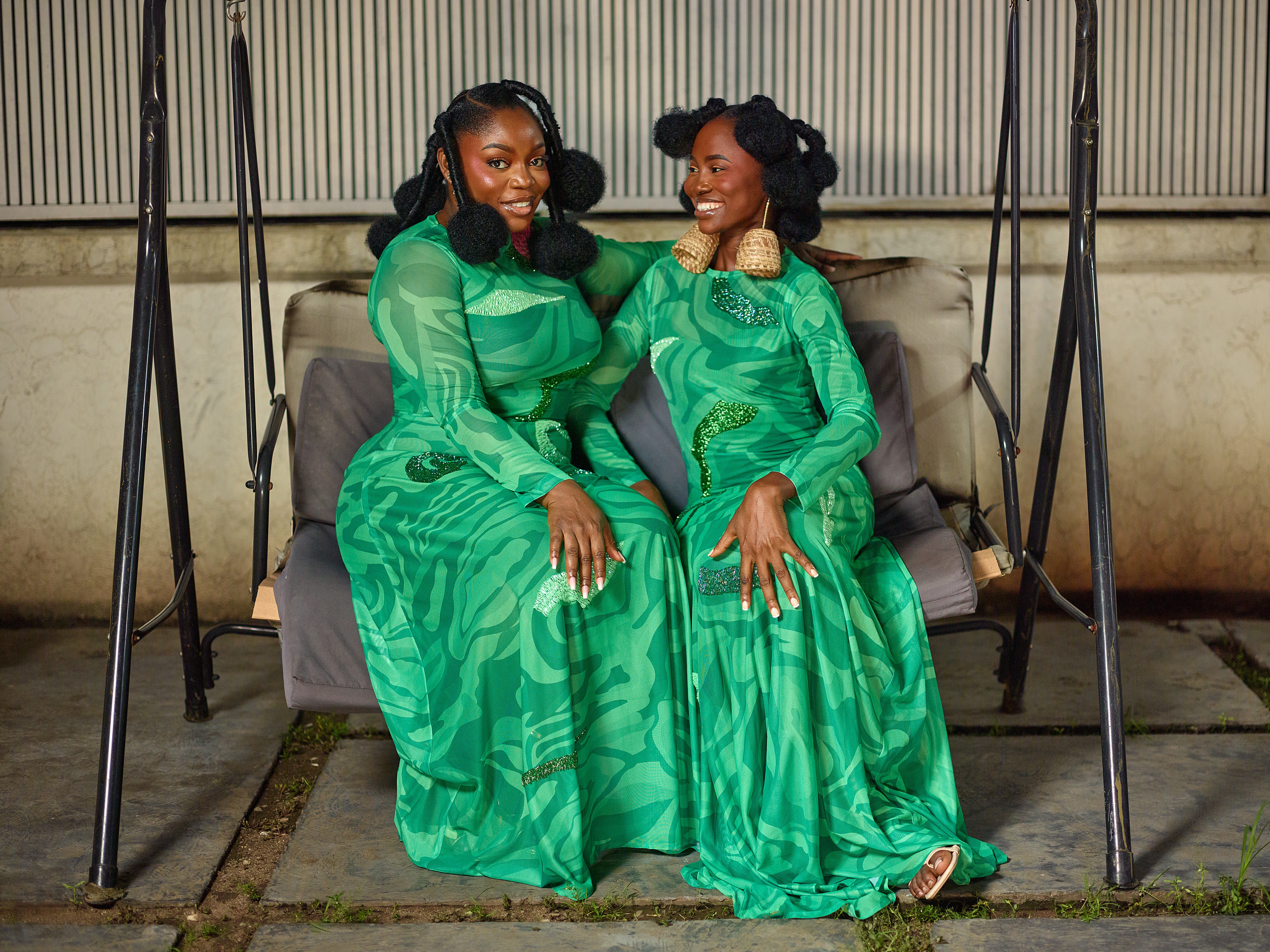 LILY GREEN MESH UNBEADED