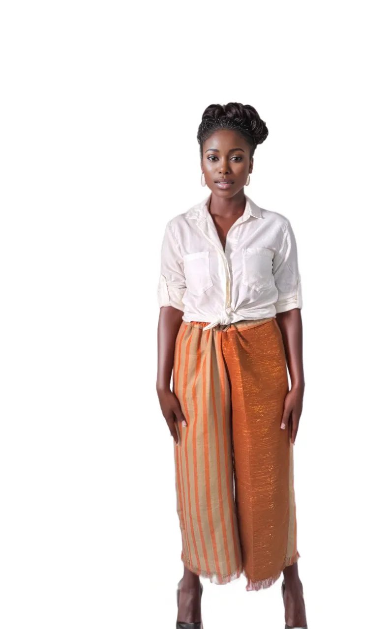 Mixed Aso Oke Pant